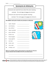 Free Year 3 English Worksheets